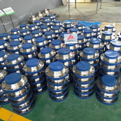 سعر جيد ASTM B381 التيتانيوم Gr F2 لحام الرقبة شفة التيتانيوم Gr2 أثار الوجه شفة BLRF الانترنت