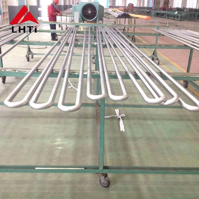 سعر جيد تخليل التيتانيوم Gr2 Seamless U Tube ASME SB338 للمبادل الحراري الانترنت