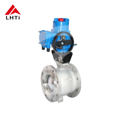 سعر جيد صمامات الكرة الكهربائية من التيتانيوم V-Port Gr1 Gr2 صمامات الكرة 8 بوصة من الفئة 150 DN 15-250 لإمدادات المياه الانترنت
