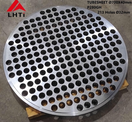 سعر جيد معدات التيتانيوم مبادل حراري Gr5 ورقة أنبوب التيتانيوم مزورة ASTM B265 الانترنت