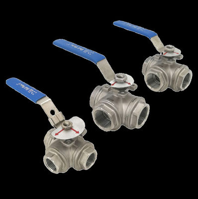 سعر جيد صمام كرة ثلاثي الطرق - صمامات كرة Ti Gr2 DN 15 الفئة 150-2500 مع الاطراف لمعالجة الماء الانترنت