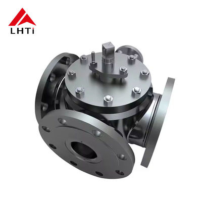 سعر جيد صمام كرة 6 بوصة التيتانيوم صمام كرة 4 طريق لصناعة الكيماويات والطاقة Gr2 Gr5 PN16 PN 25 الانترنت