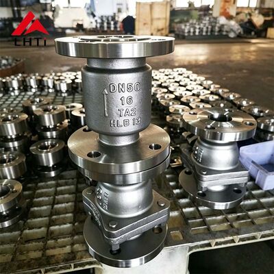 سعر جيد صمام فحص سبائك التيتانيوم DN50 PN16 المقاوم للتآكل لخطوط الأنابيب الصناعية الانترنت